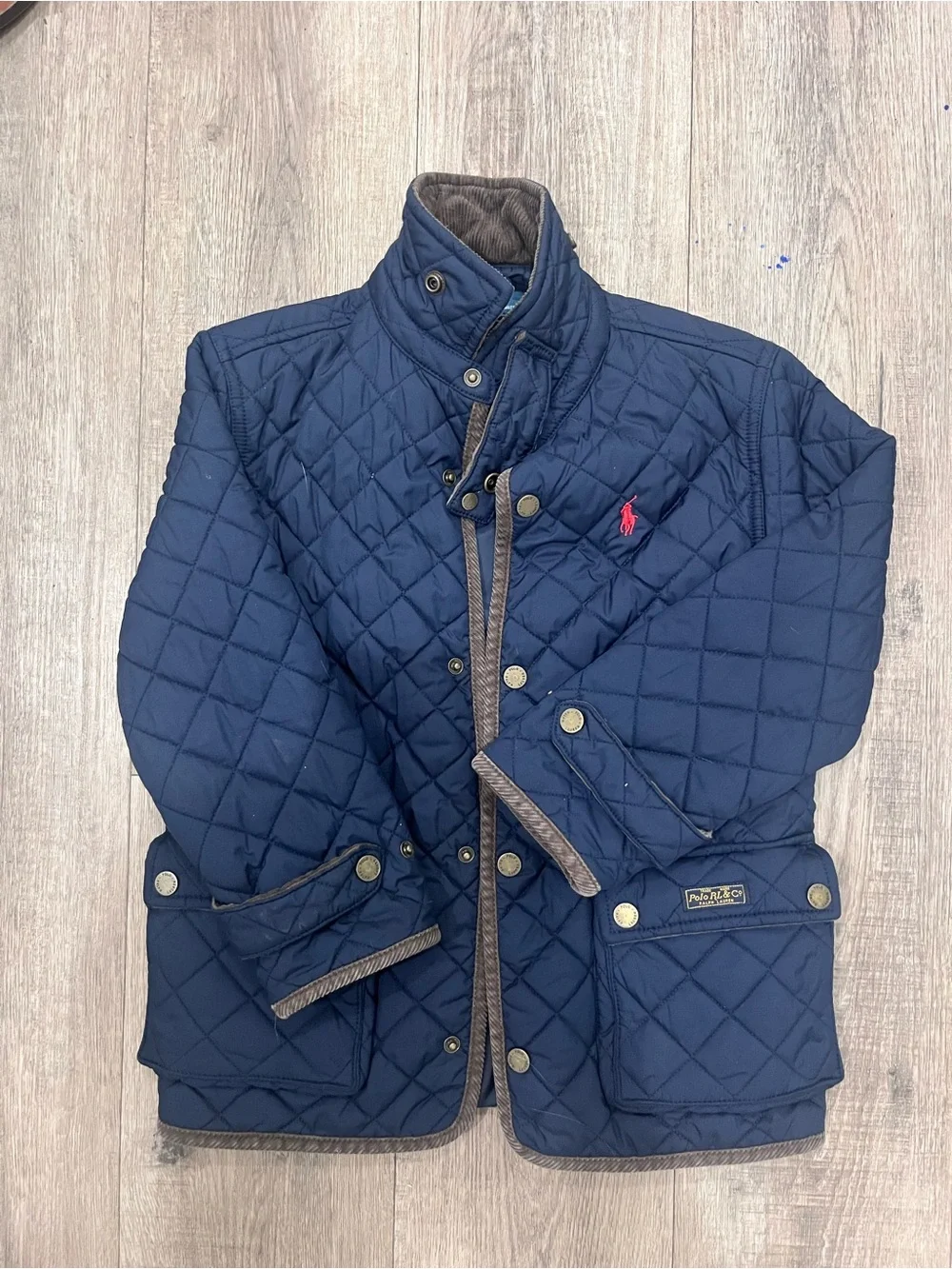 Ralph Lauren kids Quilted Navy Jacket